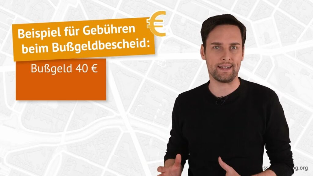 Welche Gebühren beim Bußgeldbescheid anfallen, erklärt dieses Video.