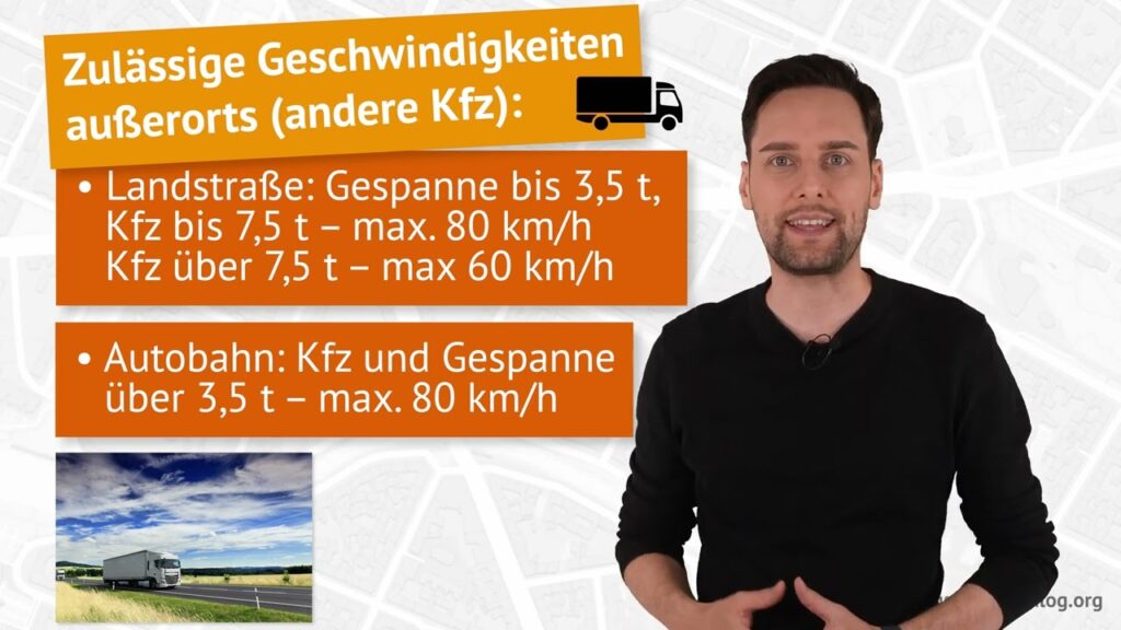 An diese Geschwindigkeitsbegrenzungen müssen Sie sich außerorts halten!