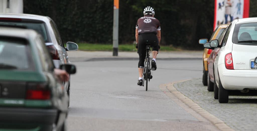 aufbauseminar nach roter ampel mit fahrrad