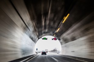 Längster Tunnel in Deutschland ist der Rennsteigtunnel - ein Autobahntunnel bei Jena.