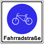 Zeichen 244-1: Fahrradstraße