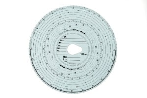 Der analoge Tachometer muss die Tachoscheibe korrekt ausfüllen. Fehler ziehen Bußgelder nach sich.