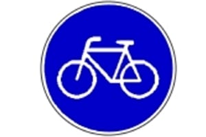 Benutzungspflichtiger Radweg: Sehen Sie ein solches Schild, ist die Bundesstraße für Ihr Fahrrad tabu.
