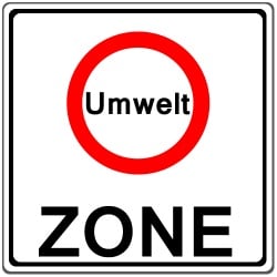 In fast jeder Umweltzone sind nur noch Kfz mit der grünen Umweltplakette erlaubt.