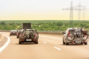 Ein Mehrverbrauch ist beim Fahrradträger am Auto nicht zu vermeiden.