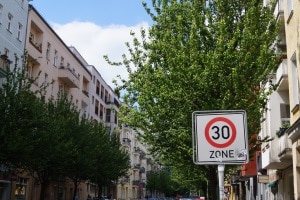 50er Zone: Ein Schild wie für die 30er Zone gibt es nicht.