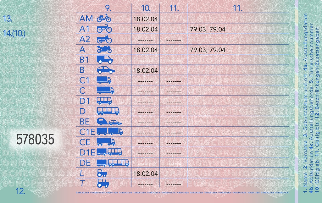 Schlüsselnummer im Fahrzeugschein Infos zum Führerschein 2025