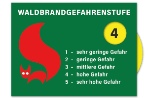 Die Waldbrandstufen sind in Deutschland einheitlich geregelt.