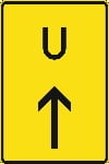 Zeichen 455-1: Fortsetzung der Umleitung