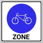 Zeichen 244-3: Beginn einer Fahrradzone