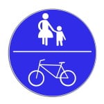 Verkehrszeichen 240: Gemeinsamer Geh- und Radweg