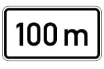 Zusatzzeichen 1004: Entfernungsangaben