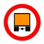 Verkehrszeichen 261: Verbot für Gefahrgut