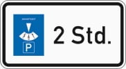 Verkehrszeichen 1040-32: Parken mit Parkscheibe