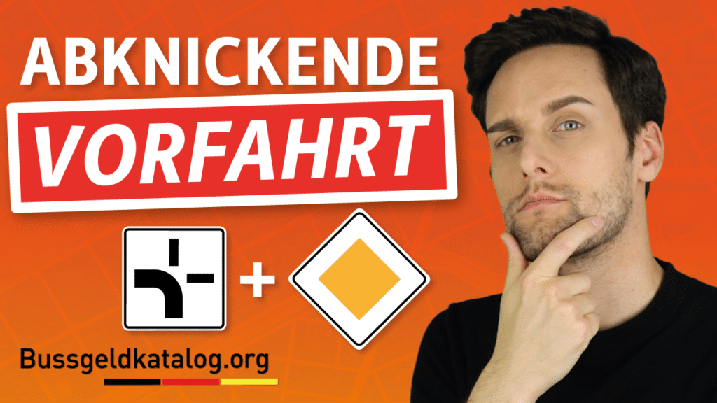 Welche Regeln gelten bei abknickender Vorfahrt?