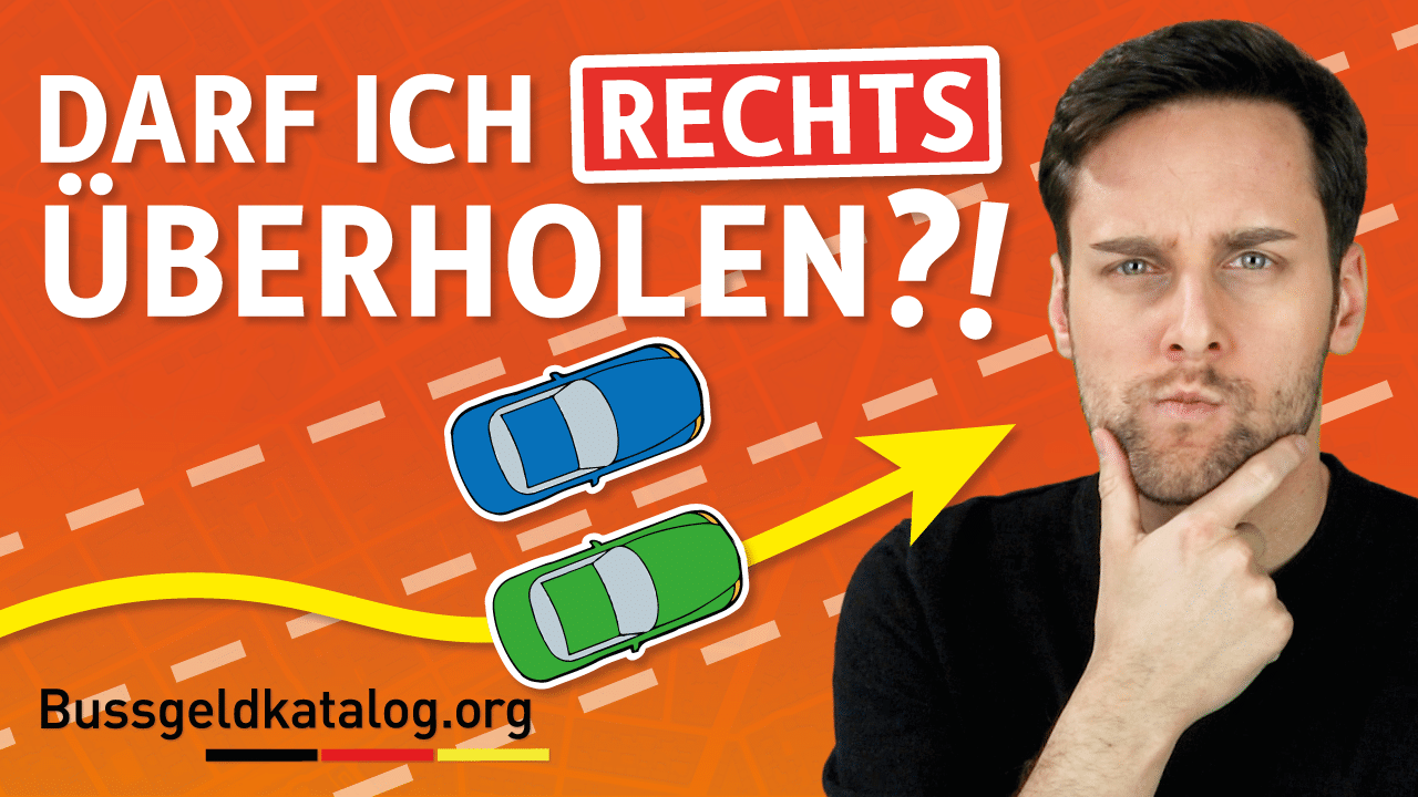 Rechts überholen verboten? - aktueller Bußgeldkatalog 2024