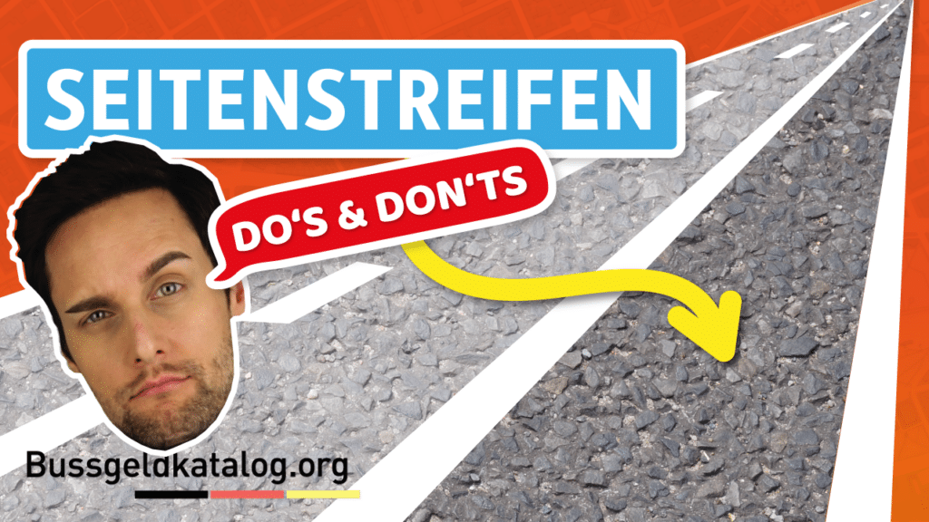 Diese Verkehrsregeln gibt es auf dem Seitenstreifen