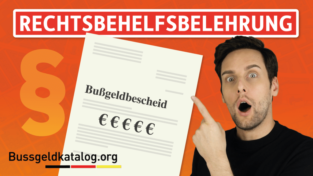Dieses Video erklärt, was die Rechtsbehelfsbelehrung im Bußgeldbescheid bedeutet.